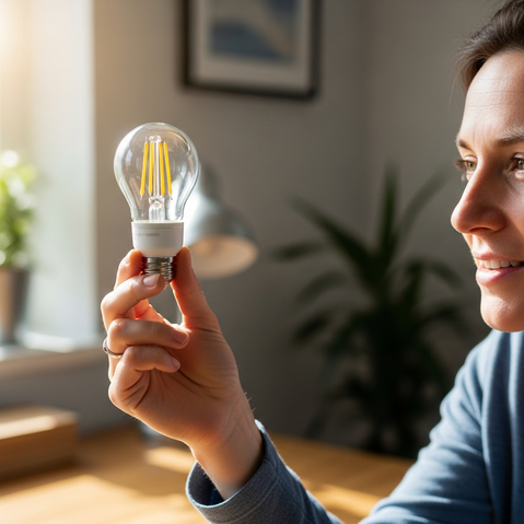 luces LED eficientes en casa