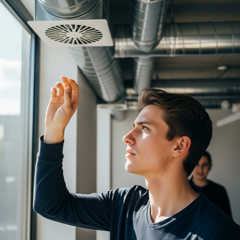 Sistema ventilación casa eficiente