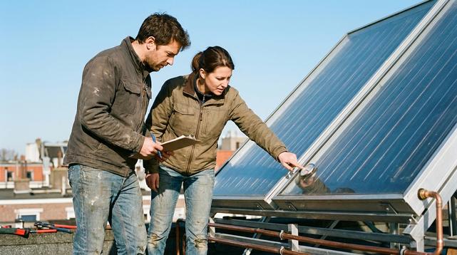 sistema energía solar térmica hogar